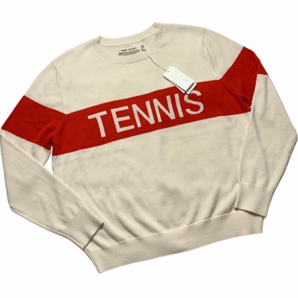 ISO: Tory Sport Cashmere TENNIS Sweater RED S M L
